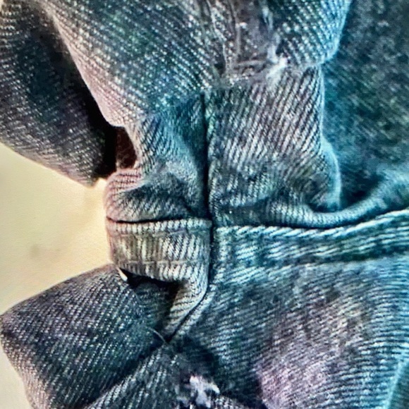 Forever 21 black high waisted cuffed denim shorts - Picture 4 of 5